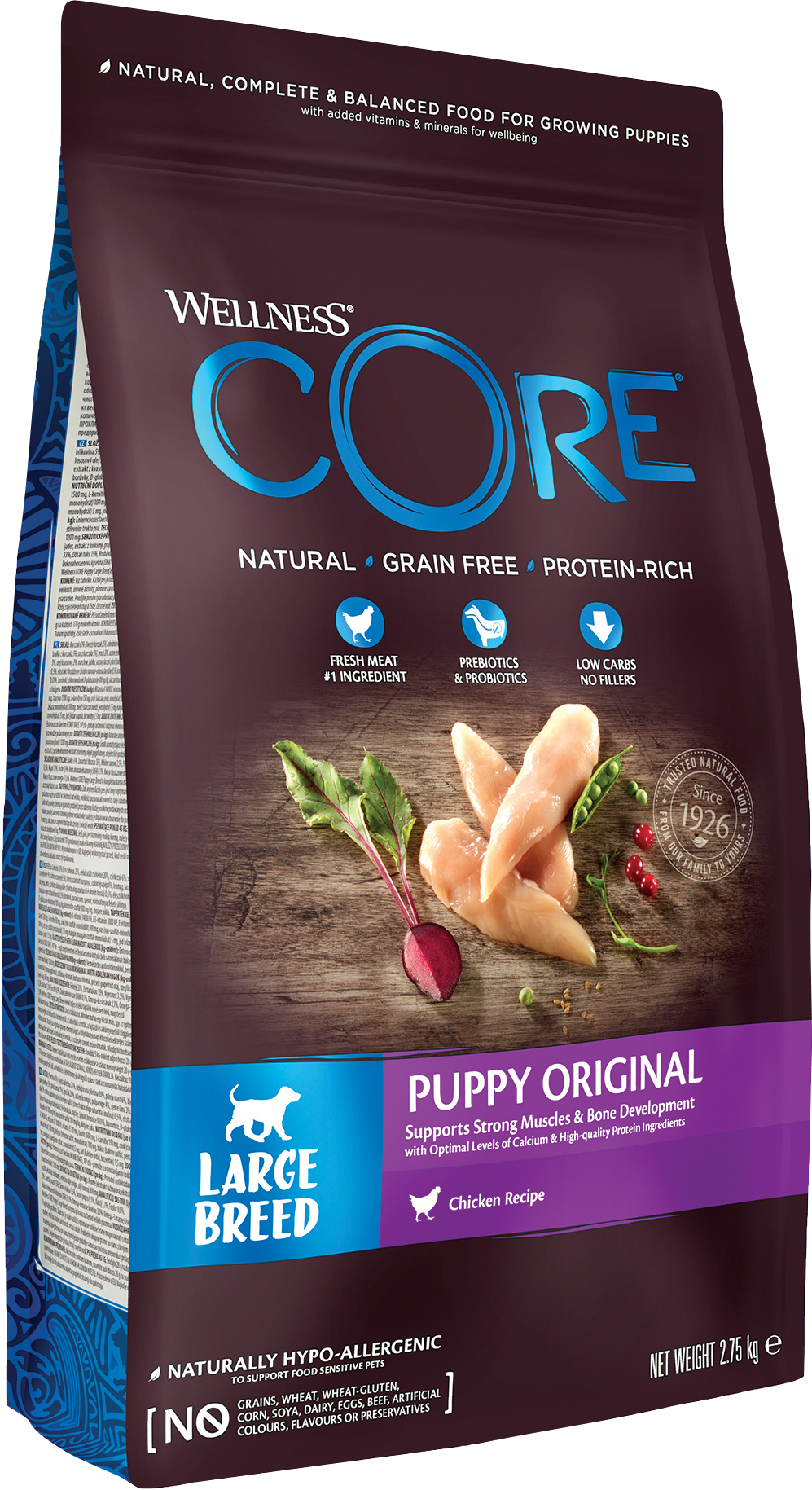 CORE Petfood - Dog Puppy Original Large Breed Chicken Dry 2,75 kg - Hund - ZOO.se
