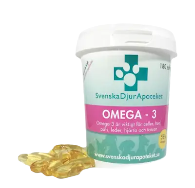 Svenska DjurApoteket Omega-3 -kapselit 180 kpl