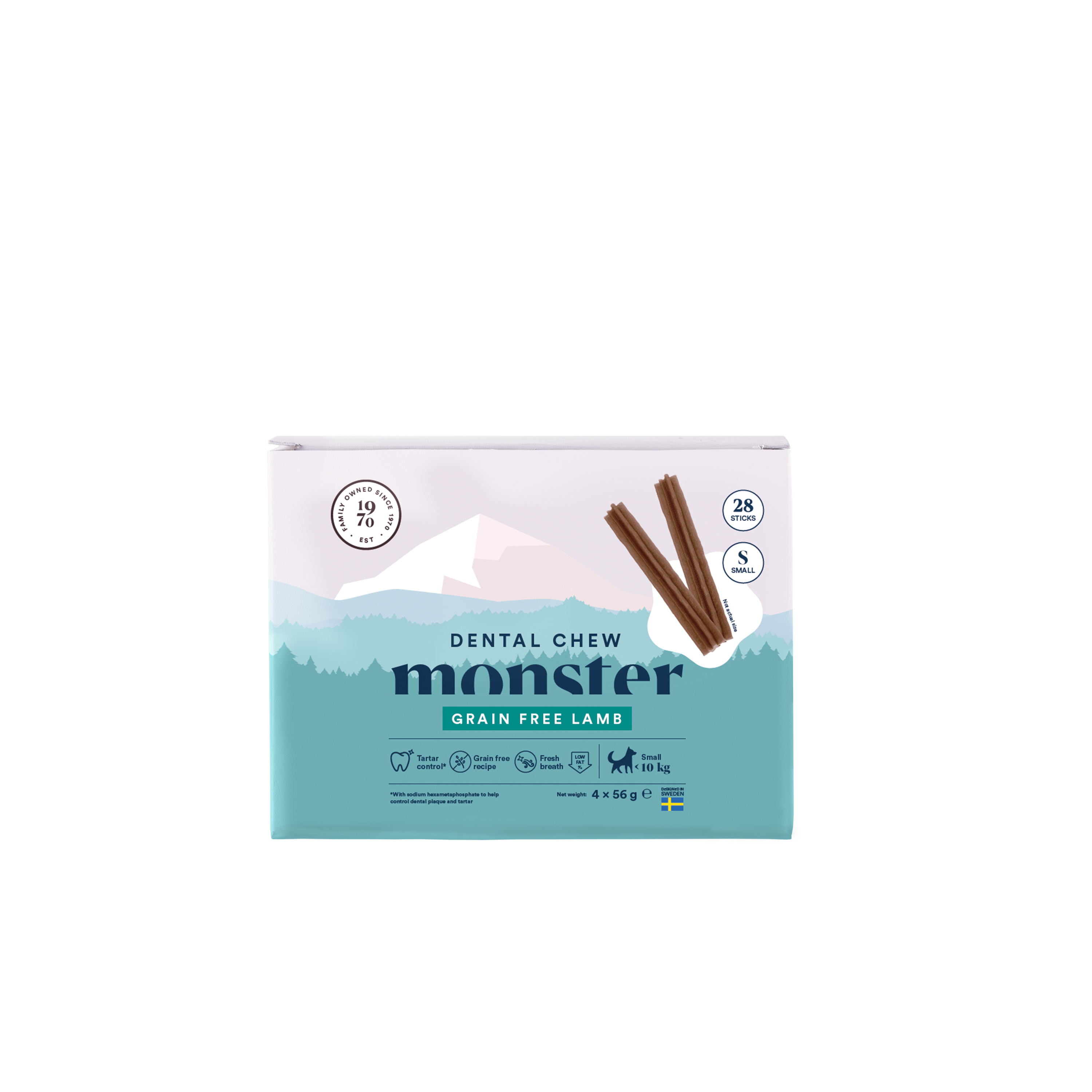 Monster Pet Food - Dog Dental Chew Lamb Small Month 28 st 224 g - Hund - Hundgodis - ZOO.se