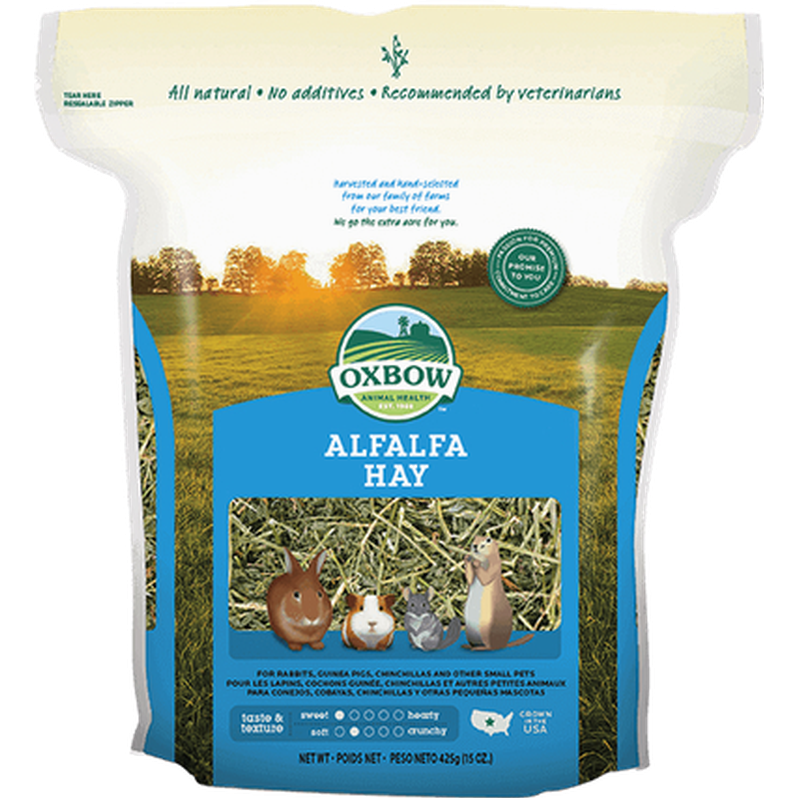 Alfalfa Hay 4 kg - Smådjurstillbehör - Smådjursfoder & Hö - Hö till smådjur - Oxbow - ZOO.se