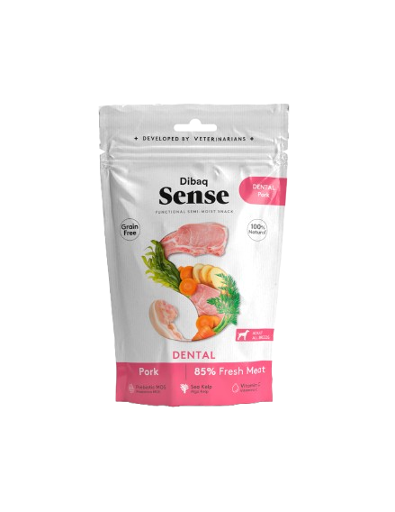 DIBAQ - Sense Dog Snack Dental Pork 100 g - Hund - Hundgodis - ZOO.se