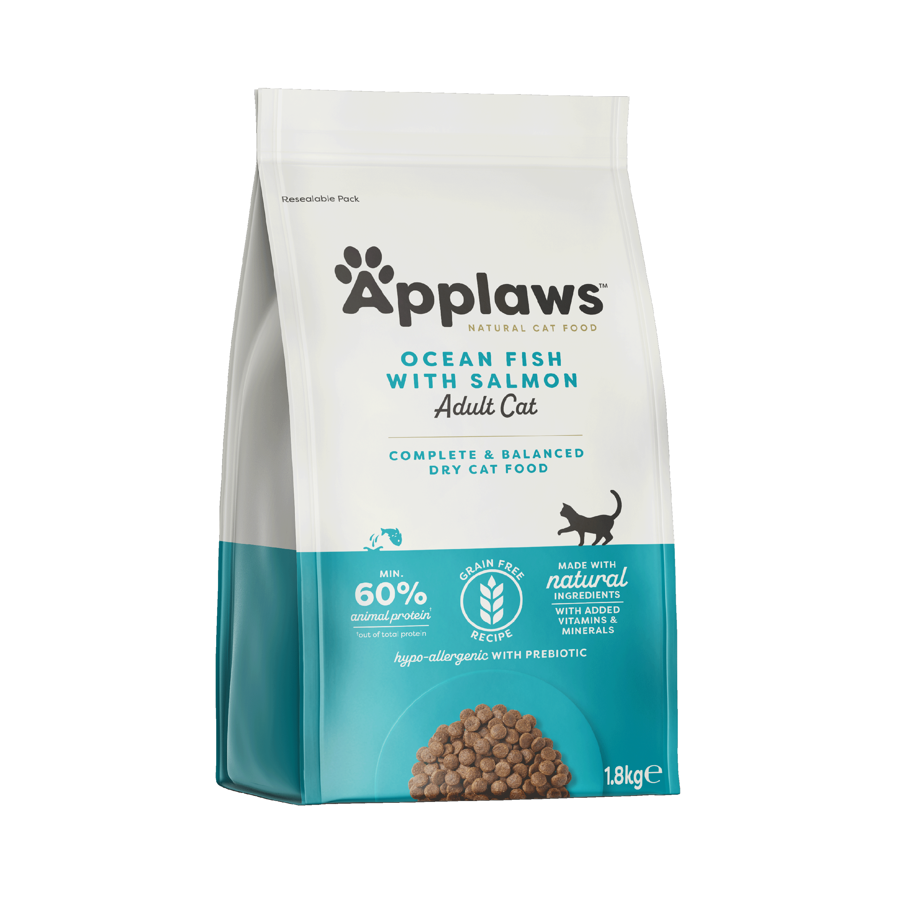 Applaws - Adult Fish & Salmon 1,8 kg - Katt - Kattfoder & kattmat - Torrfoder till katt - ZOO.se