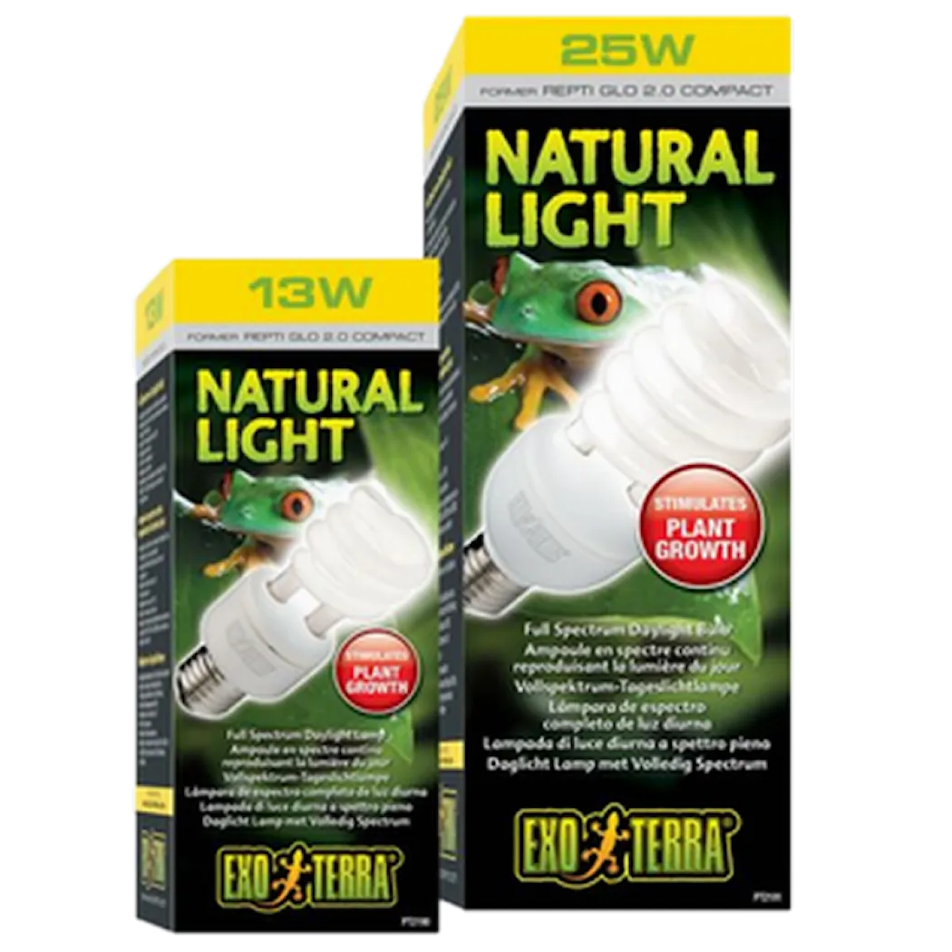 Exoterra Natural Light UVA 2.0 - Full Spectrum Daylight Bulb