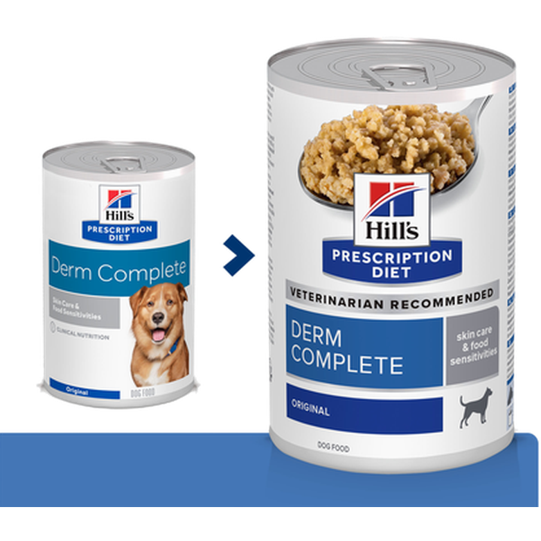 Hill's Prescription Diet Dog Adult Derm Complete Canned - Wet Dog Food ...