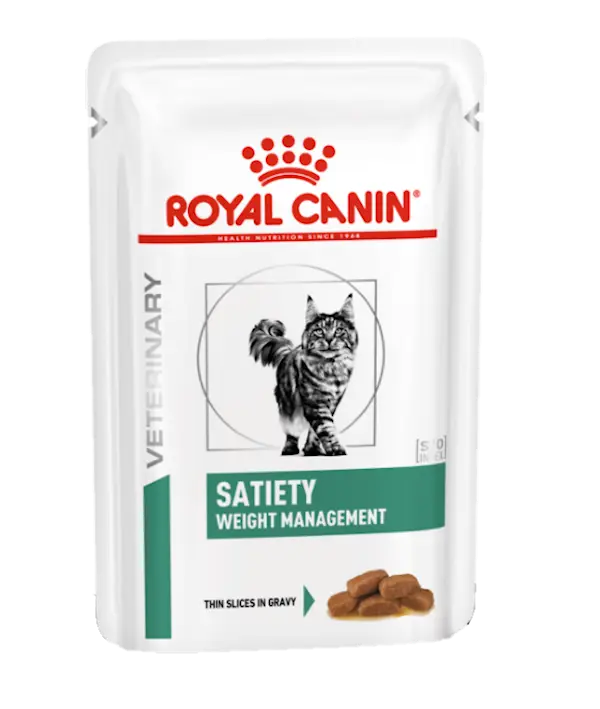 Weight Management Satiety Thin Slices In Gravy Pouch våtfoder för katt 85 g x 12 st