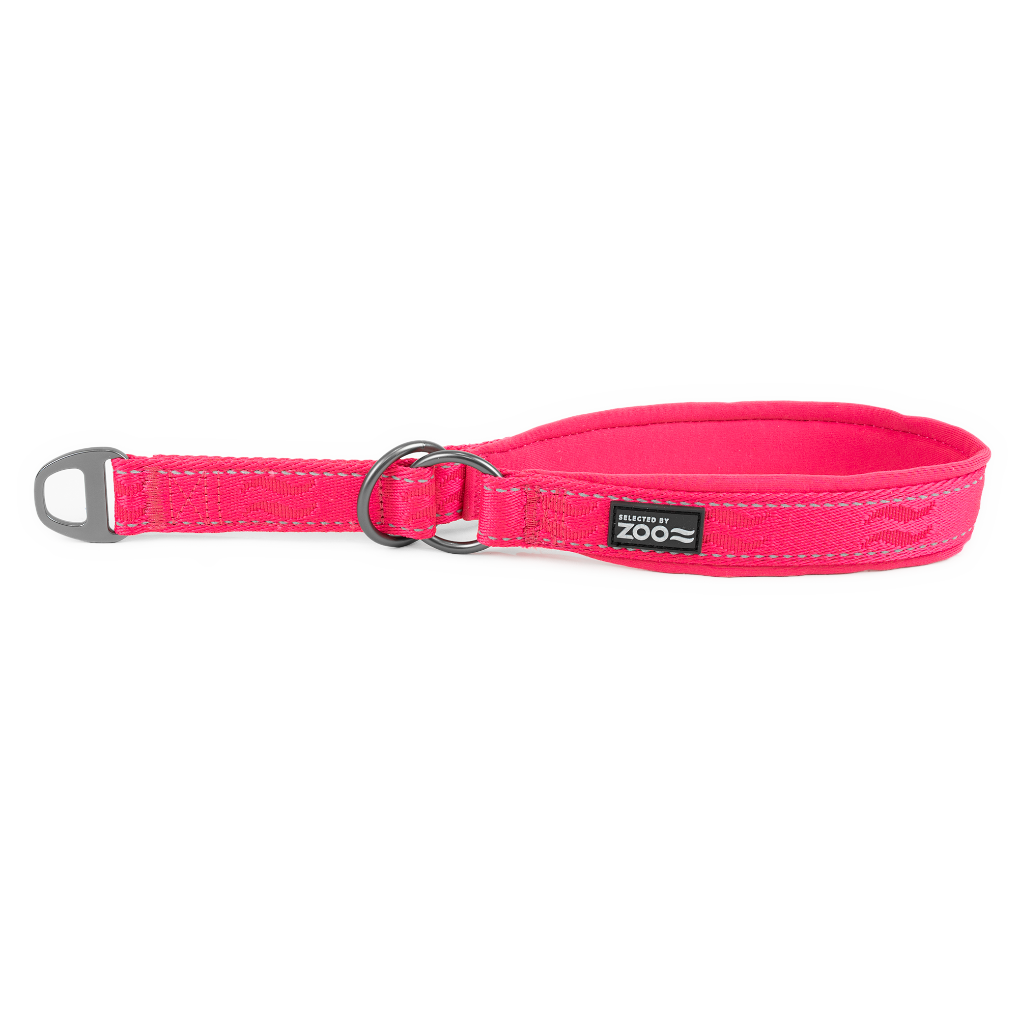 Hundhalsband Rufus halvstryp 25 mm x 4050 cm Rosa