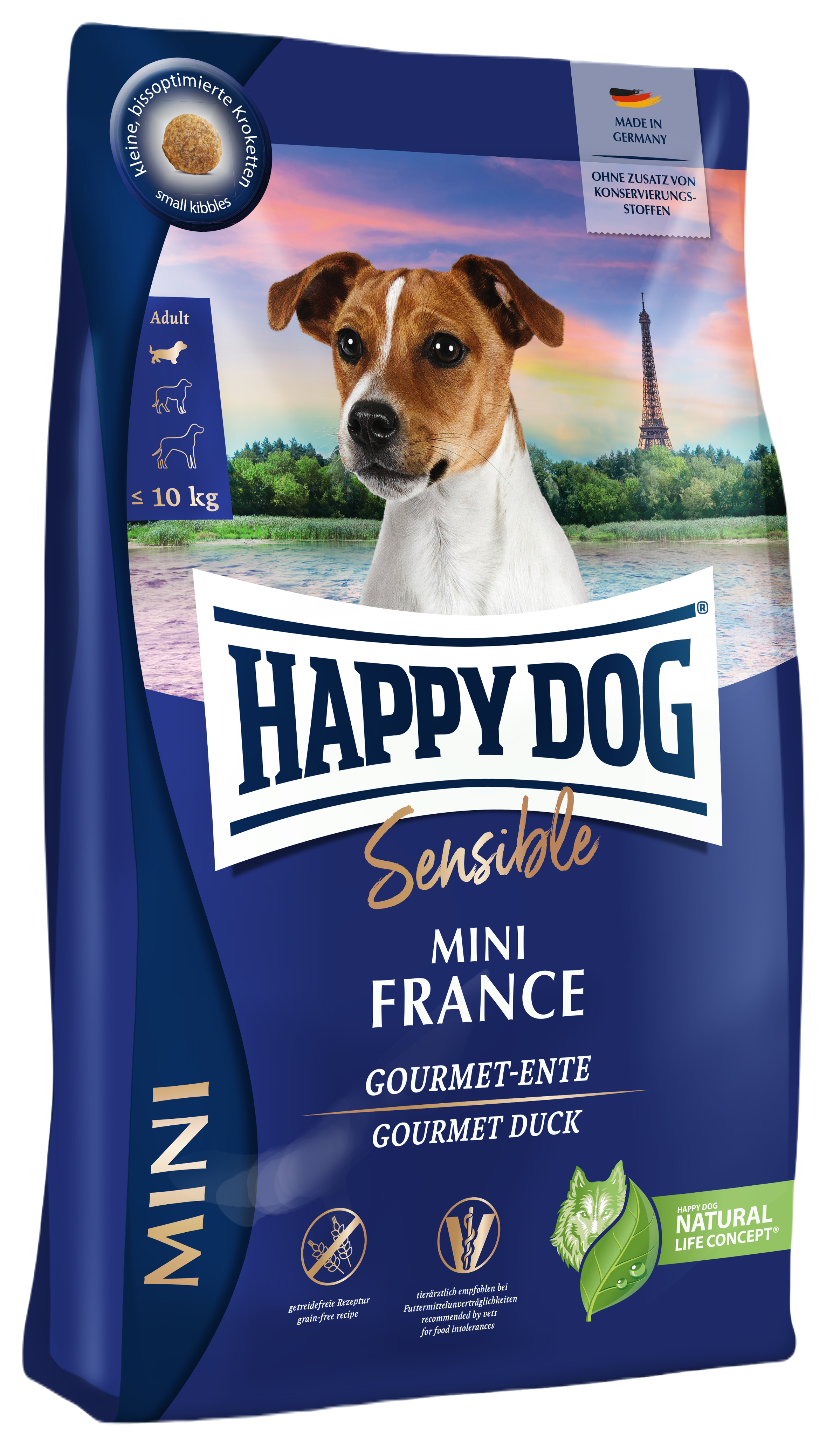 Happy Dog - Sensible Mini France GrainFree Duck & Potato 4 kg - Hund - Hundmat & hundfoder - ZOO.se
