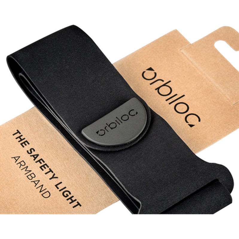 Orbiloc Dual Accessories Armband - Attachment For Safety Light LED Black 24-40 cm