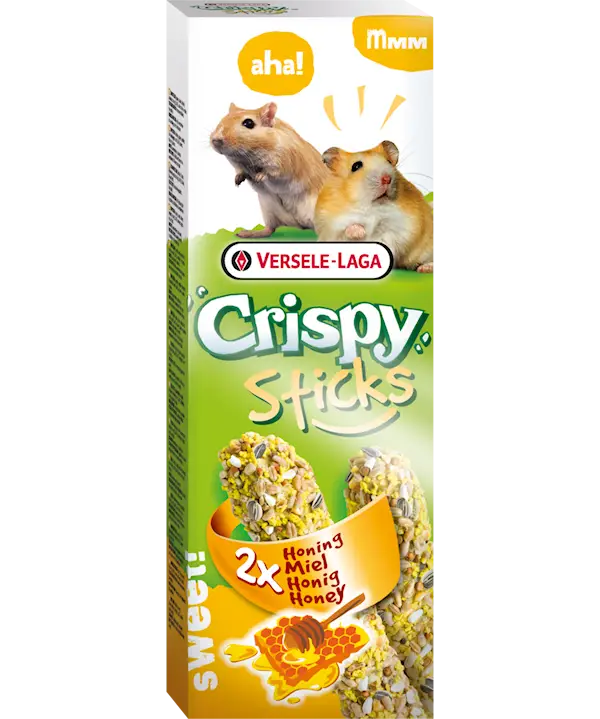 CrispySticks Hamsters-Gerbils Honning 2-pk.