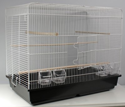 GD - GD SPACE VIT/SVART 85x48x70CM - Fågel - Burar & Transporter för fågel - Fågelburar - ZOO.se