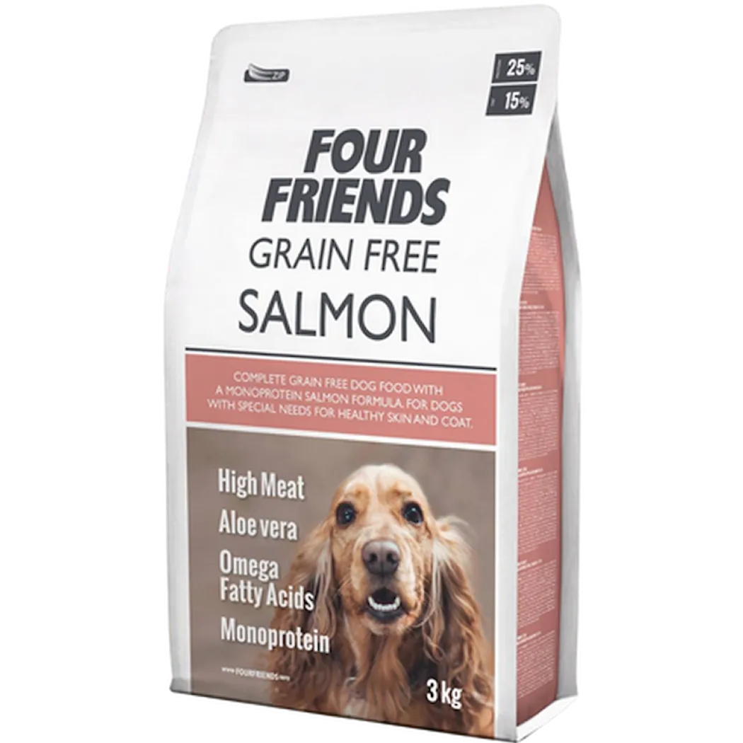 FourFriends Dog Grain Free Salmon - Derma Coat