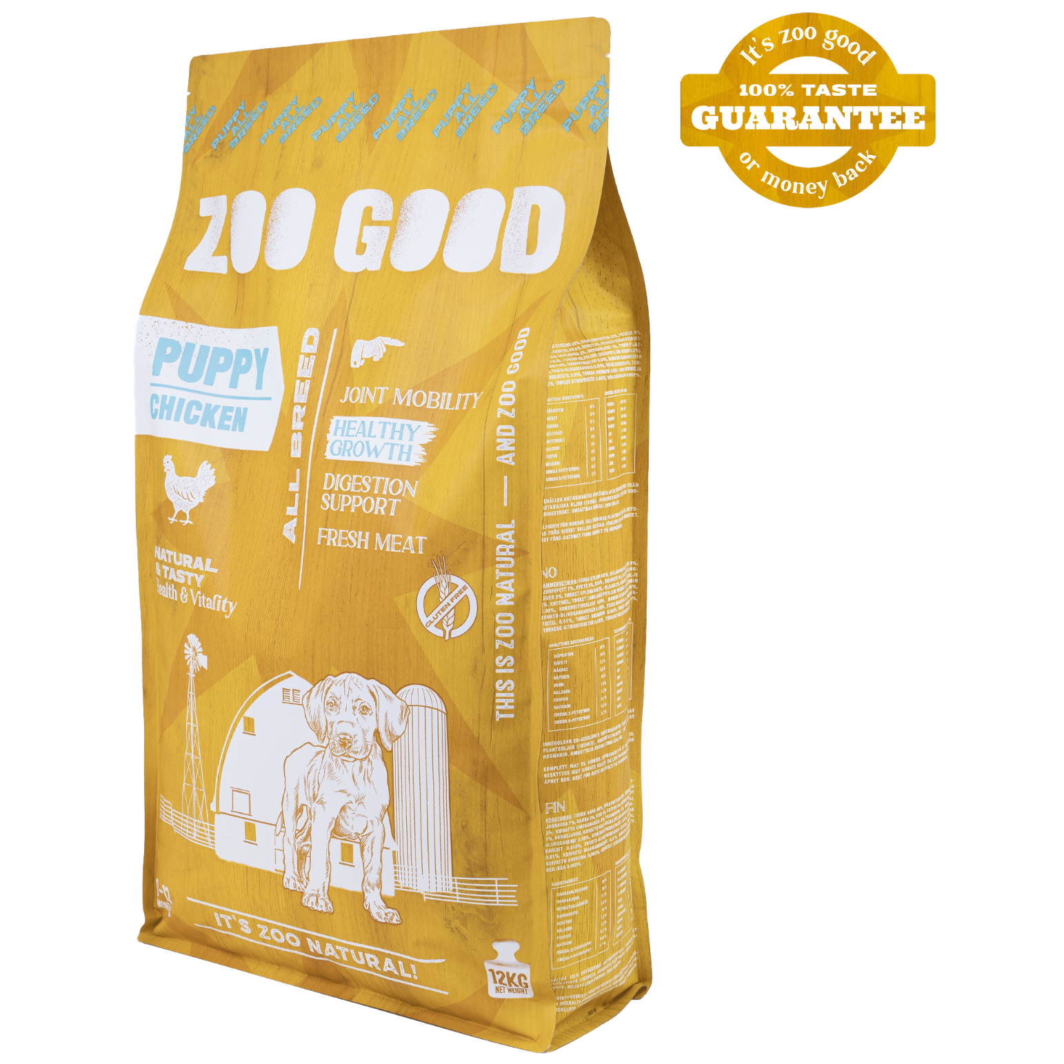 ZOO GOOD - Chicken Healthy Growth Puppy All Breed - Kuivaruoka pennuille 12 kg - Koirat - Koiranruoka - Kuivaruoka