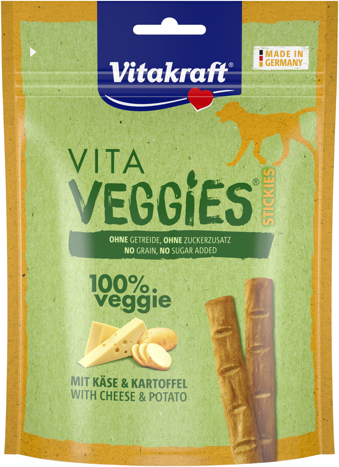 Vitakraft - Vita Veggies dog StickscmCheese 80 g - Hund - Hundgodis - ZOO.se