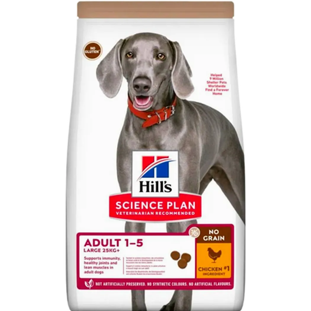 Hills Science Plan Adult No Grain Large Breed Chicken - Dry Dog Food Grainfree 14 kg