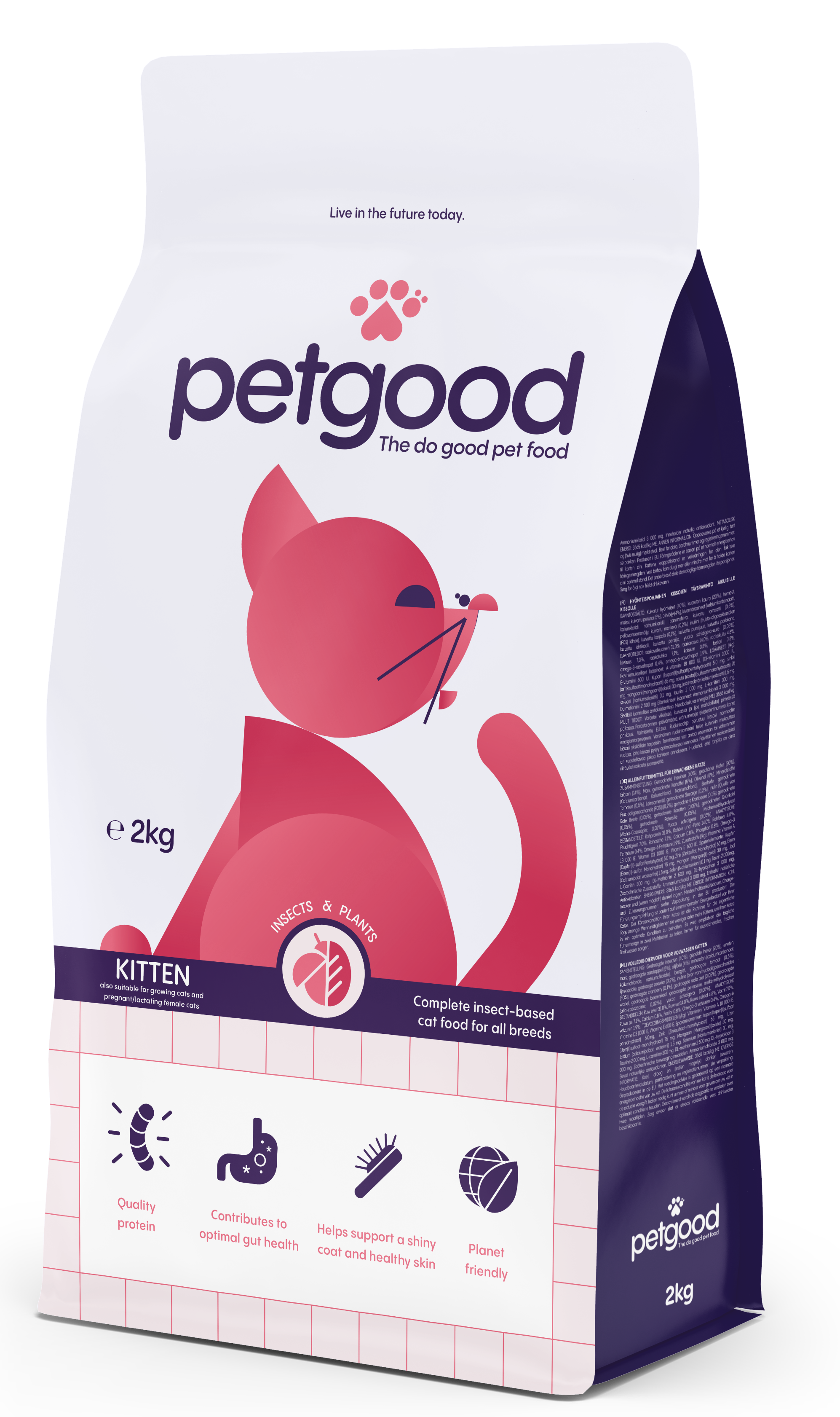 Kattfoder Kattunge Insektsbaserat 2kg - Katt - Kattfoder & kattmat - Torrfoder till katt - Petgood - ZOO.se