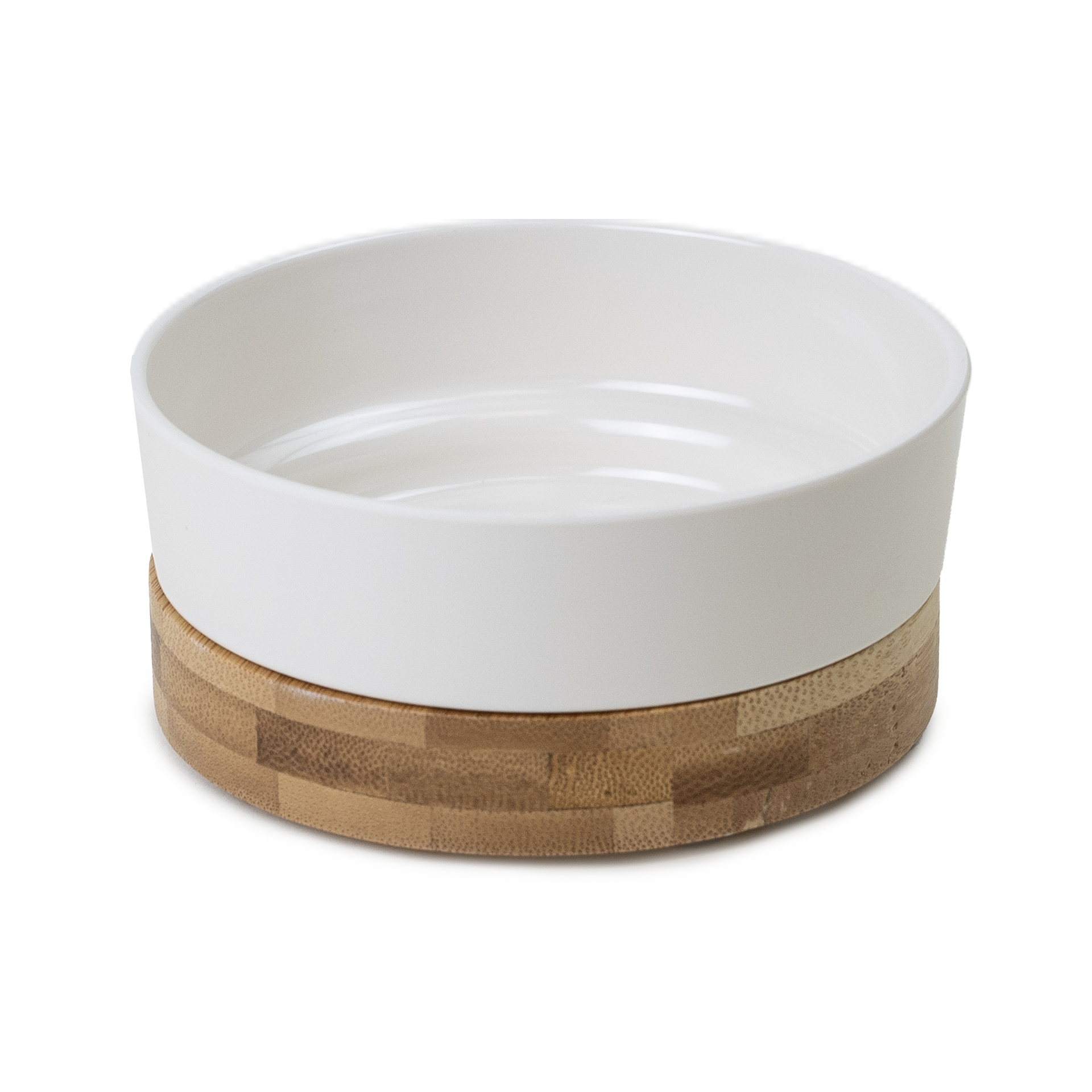Matskål Bamboo Vit S/M 240ml 11x4cm