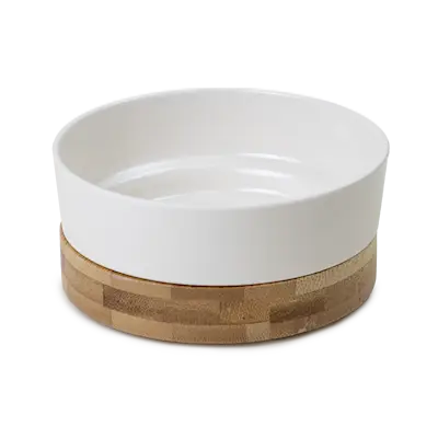 Food bowl Bamboo Off White S/M