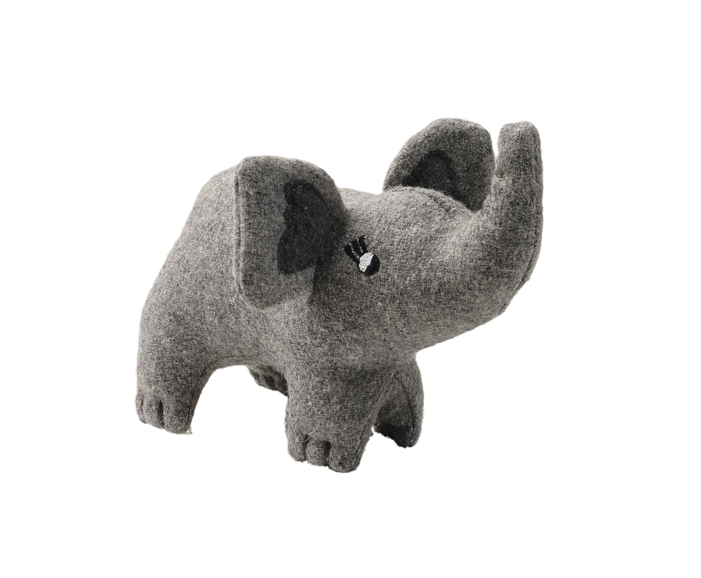 Dog Toy Eiby Elephant Polyester Grey M