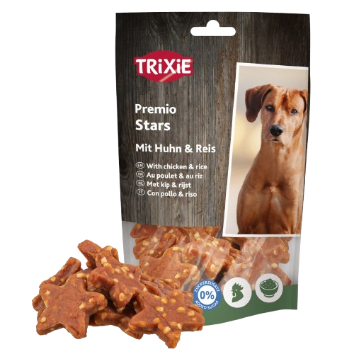 Trixie - PREMIO Stars med kyckling & ris, 100 g - Hund - Hundgodis - ZOO.se