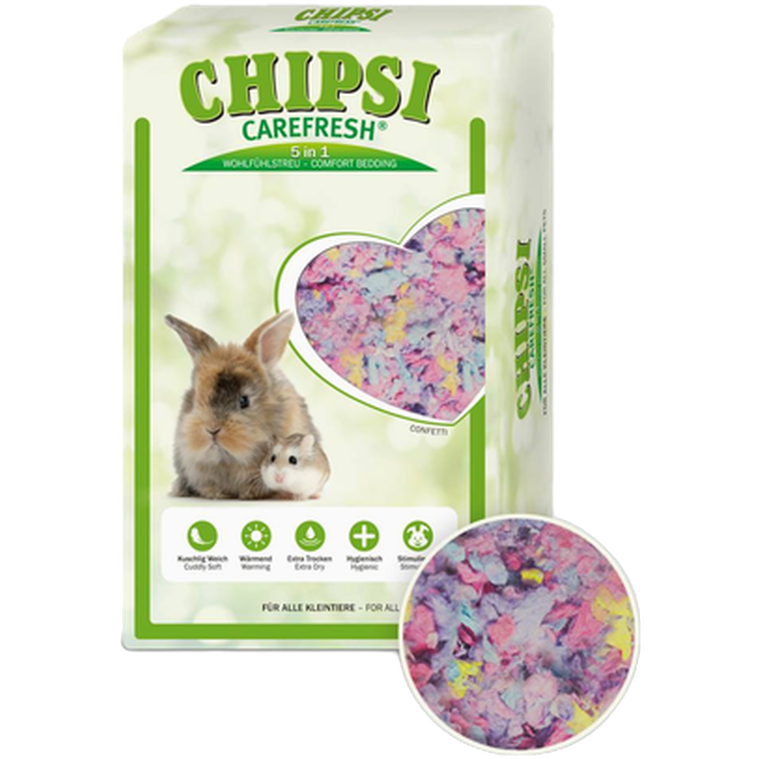Carefresh - Confetti Premium Soft Pet Bedding Pink 10 L - Smådjur - Bottenströ & Bomaterial - ZOO.se
