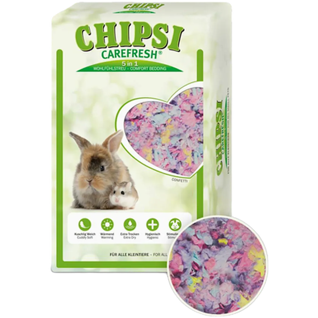 Carefresh Confetti Premium mykt sengetøy for kjæledyr Rosa 10 L