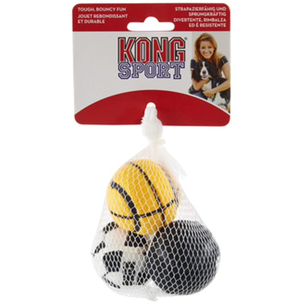 Sport Balls 3Pack Dog Toy XSmall 4cm