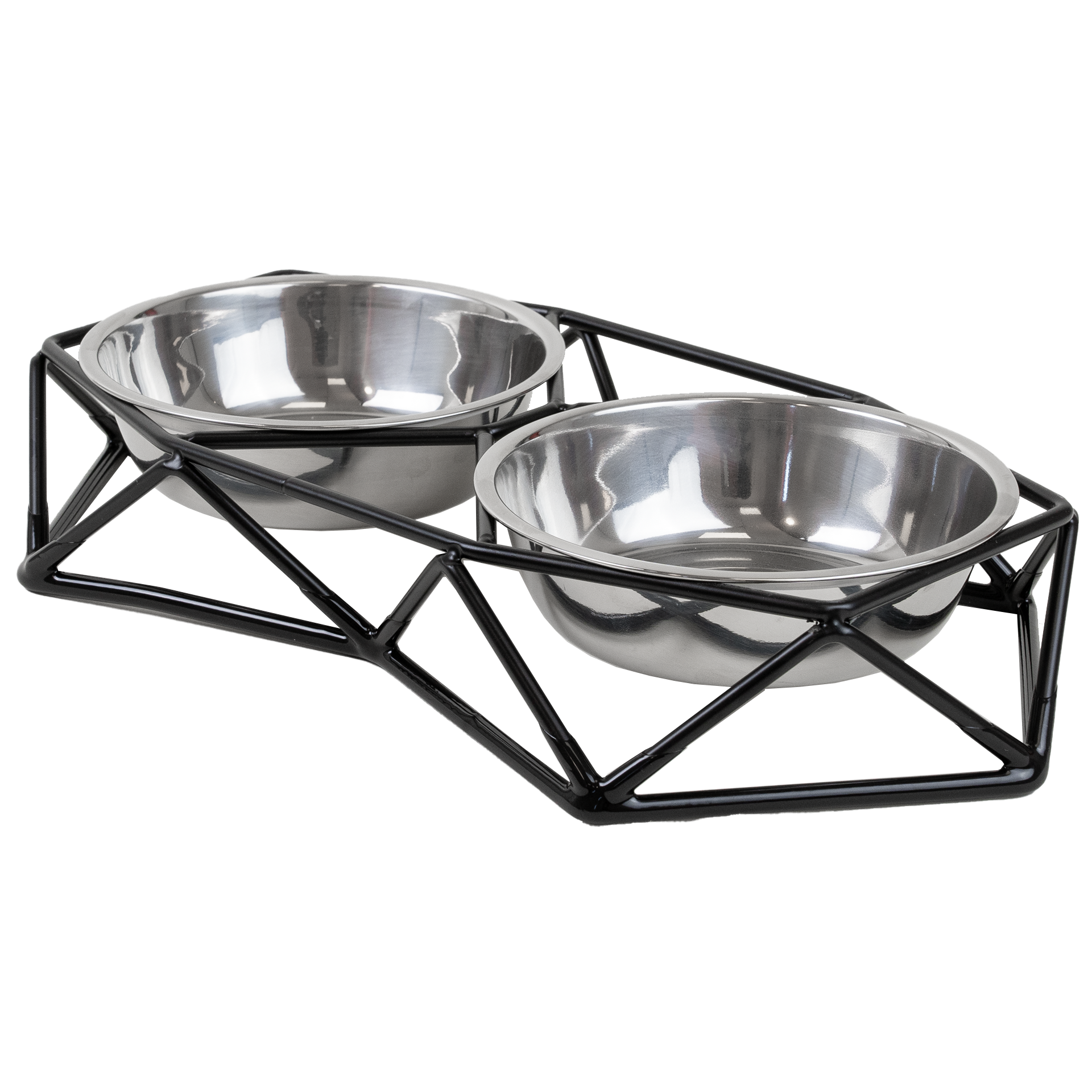 Matbar Pentagon Black M 350ml, 35x19x6 cm, 35x19x6 cm - Katt - Matplass og vannfontener for katt - Matbar og stativ, Hund - Matplass & vannautomater for hund - Opphøyd Matskål Hund - Selected by ZOO