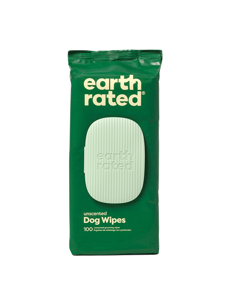 Earth Rated - Wipes 100-pack Uns - Hund - Hundvård & Tillskott - Rengöring & Desinficering för hund - ZOO.se