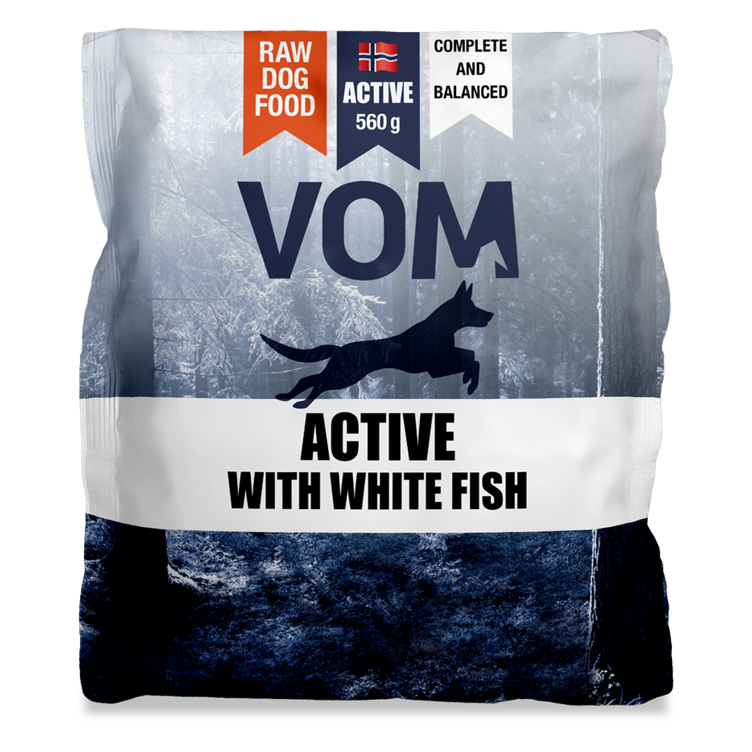 Vom og Hundemat Färskfoder Active White Fish Köttbullar 560 g - Hund - Hundmat & hundfoder - Färskfoder till hund & valp - Vom og Hundemat - ZOO.se