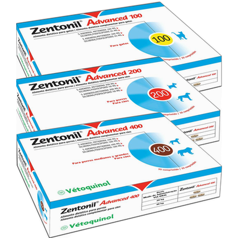 Zentonil Advanced 30 tabl (400mg) - Veterinär - Apotek & Diagnoser Hund - Hepatit, Lever & Leversvikt - Vétoquinol - ZOO.se