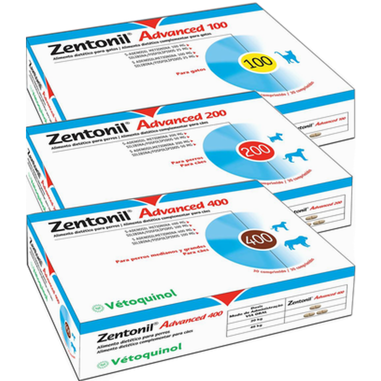 Vétoquinol - Zentonil Advanced 30 tabl (100 mg) - Veterinär - Apotek & Diagnoser Hund - ZOO.se