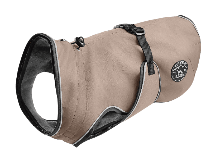 Hunter - Dog Coat Uppsala 2in1 Detachable Lining Taupe 50 cm - Hund - ZOO.se