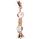 Flamingo Dog Toy Vinta Rope + Balls 31cm