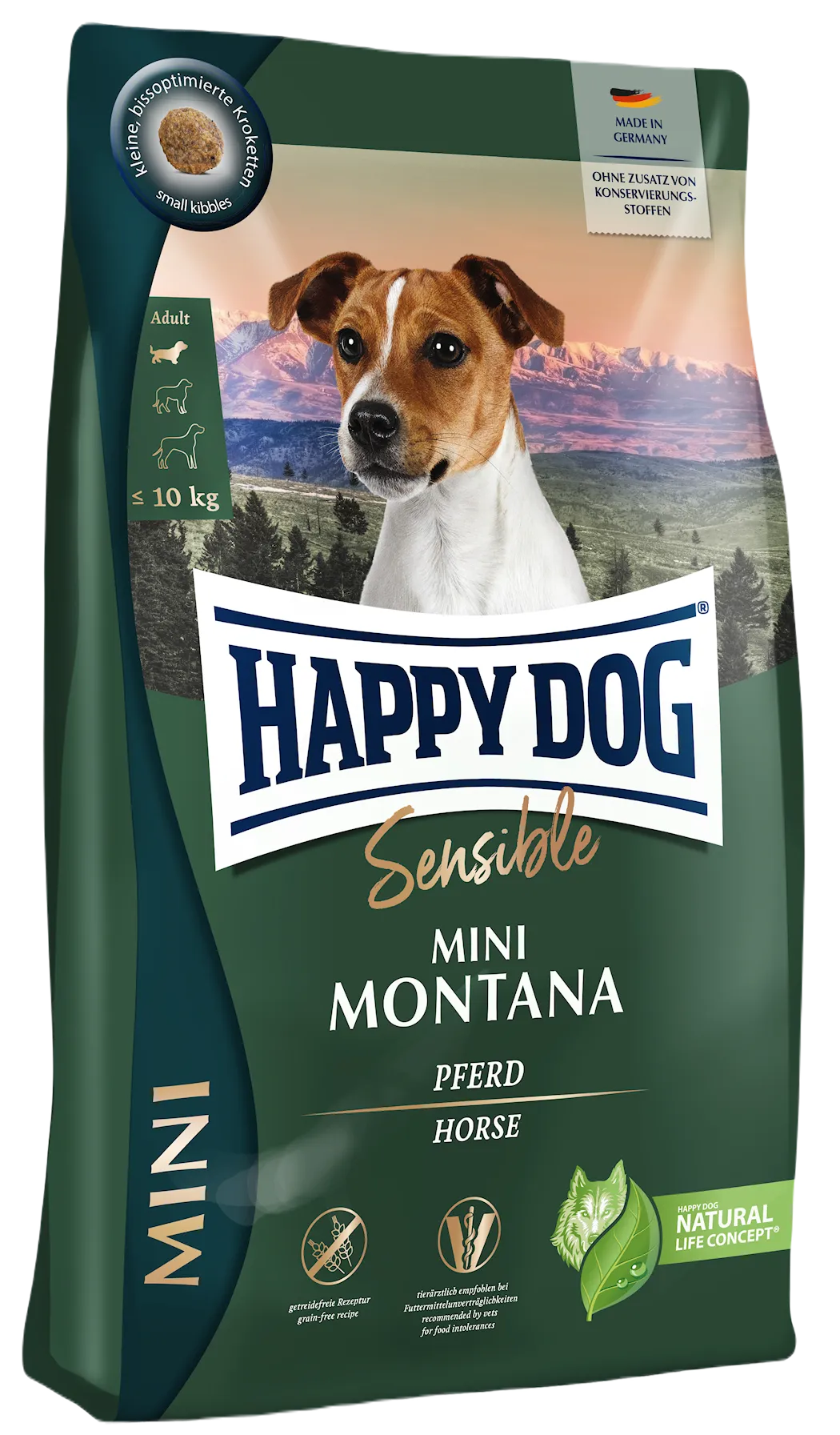 Happy Dog Dry Food Sensible Mini Montana GrainFree Horse & Potato