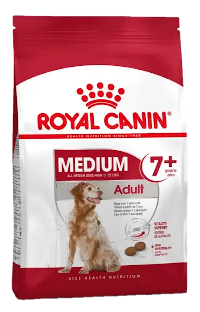 Medium Adult 7+ torrfoder för hund