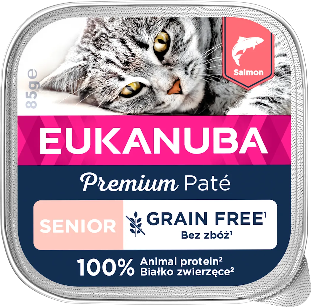 Eukanuba Cat Grain Free Senior Salmon Paté