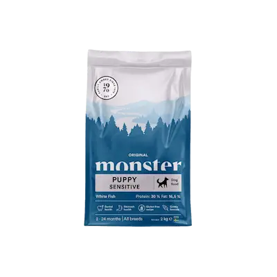 Monster Dog Original Puppy Sensitive White Fish 17 kg