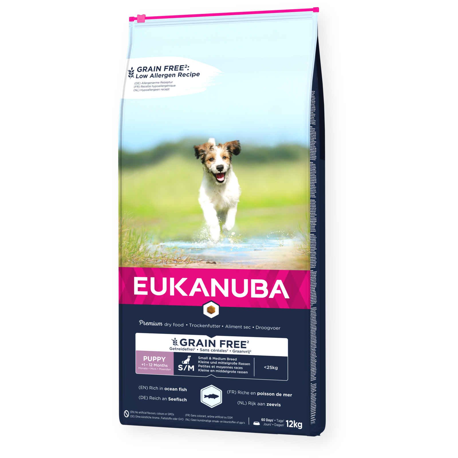 Dog Grain Free Puppy & Junior Small/Medium 12 kg - Hund - Hundmat & hundfoder - Torrfoder för hund - Eukanuba - ZOO.se
