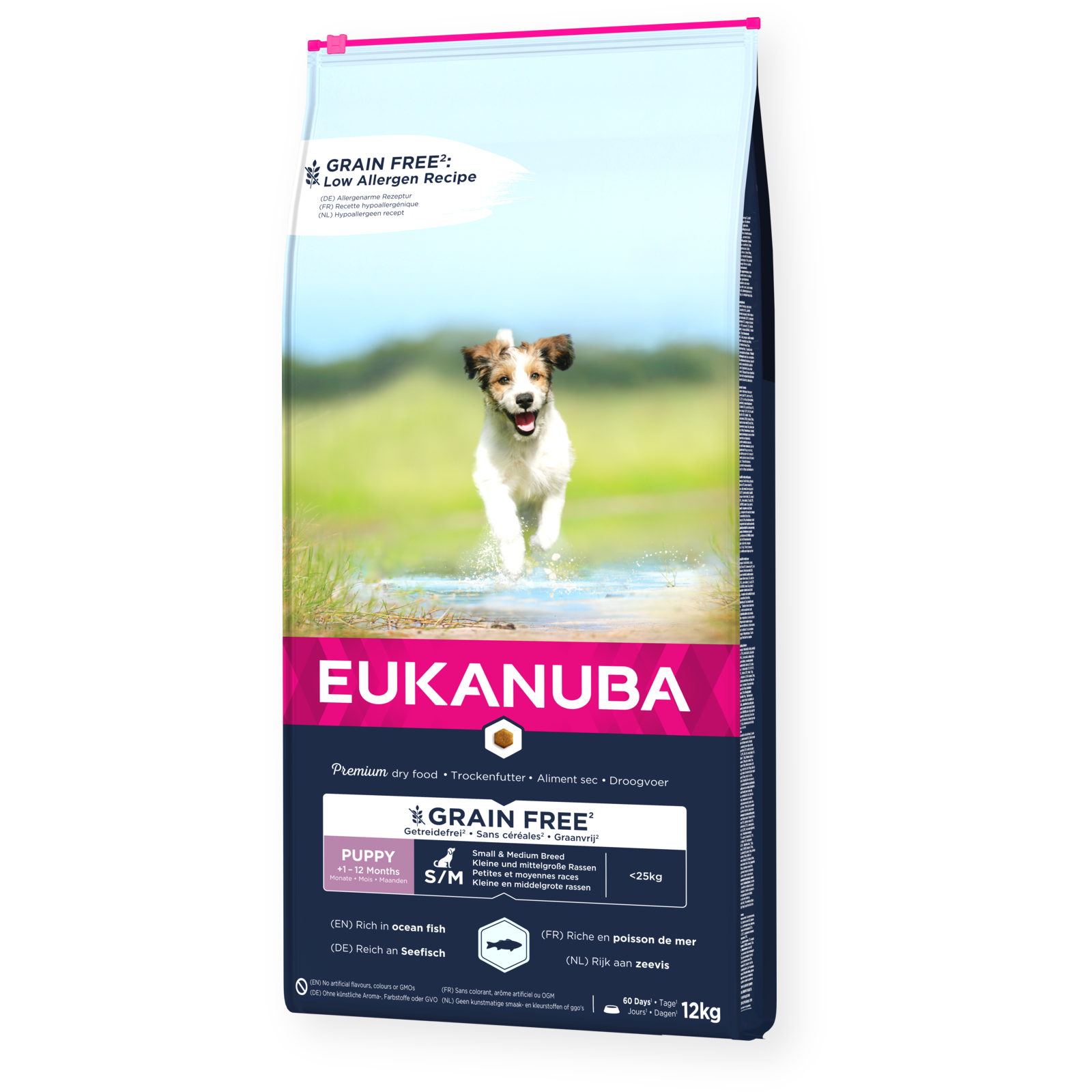 Eukanuba - Dog Grain Free Puppy & Junior Small/Medium 12 kg - Koirat - Koiranruoka - Kuivaruoka