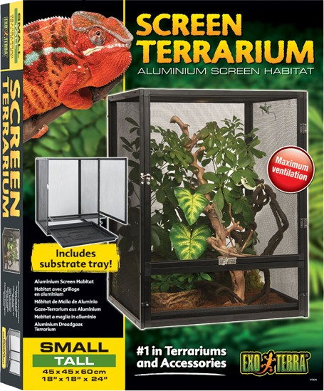 Exoterra - Screen Terrarium 45X45X60 cm S/Tall - Reptil - Terrarium - ZOO.se