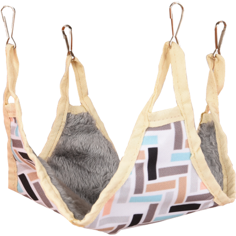 Flamingo - Hamster Hammock Clavio Pattern 27x27cm - Smådjur - Hus & Burinredning för smådjur - ZOO.se