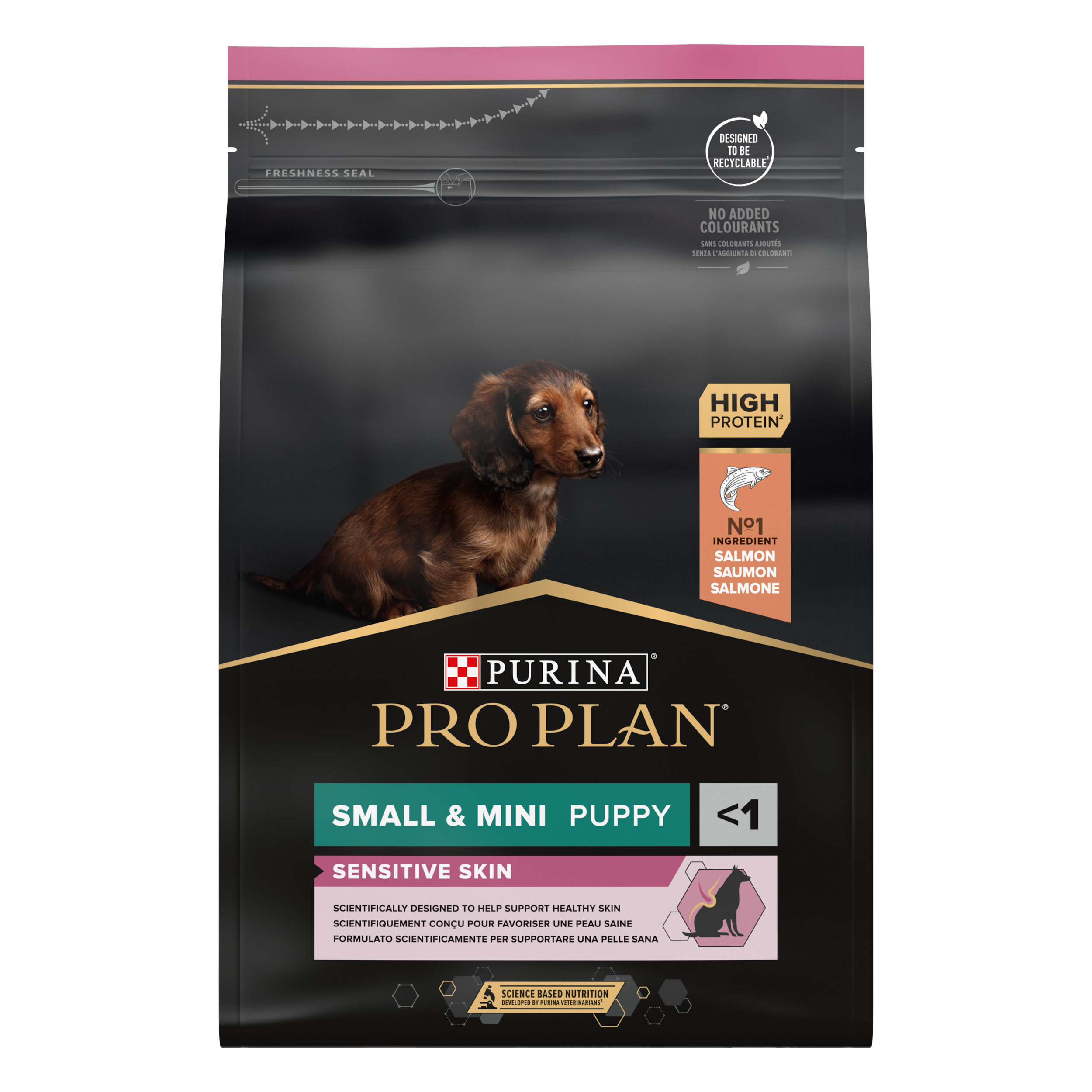 Purina Pro Plan - Puppy Sensitive Skin Small & Mini tørrfôr til små og små hunder 3 kg - Hund - Hundefôr & hundemat - Tørrfôr for hund - ZOO.no