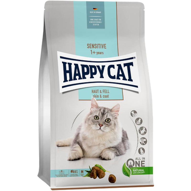 Sensitive Skin And Coat Gray 1,3 kg - Katt - Kattefôr & kattemat - Tørrfôr for katt - Happy Cat