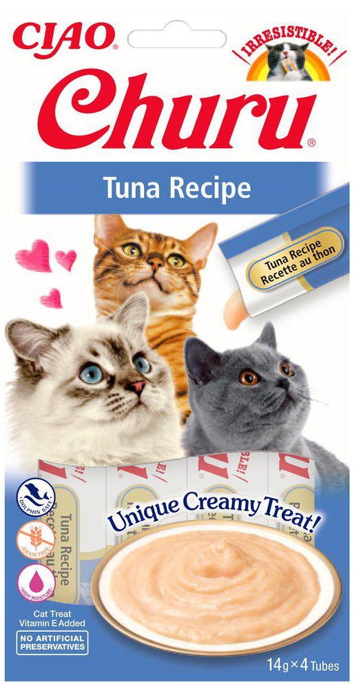 Cat Creamy Tuna, 4-pack - Katt - Kattgodis & Kattgräs - Belöningsgodis för katt - Churu - ZOO.se