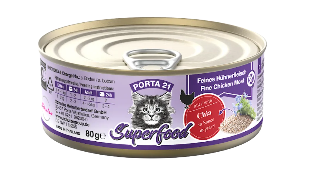 Porta21 Feline Superfood - Chicken - Chia Seeds 80 g