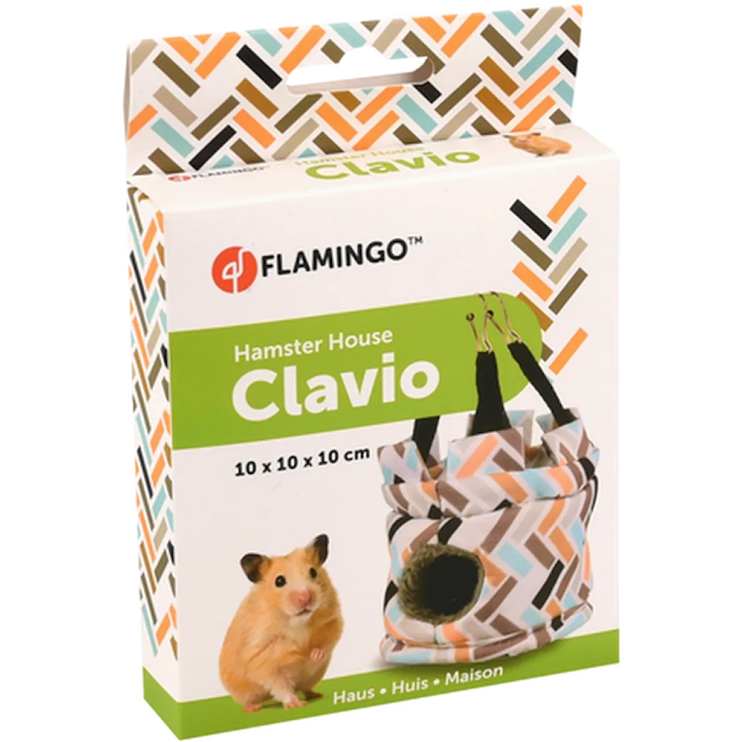 Flamingo Hamster House Clavio 2 Holes Vertical Hanger Pattern 10 cm