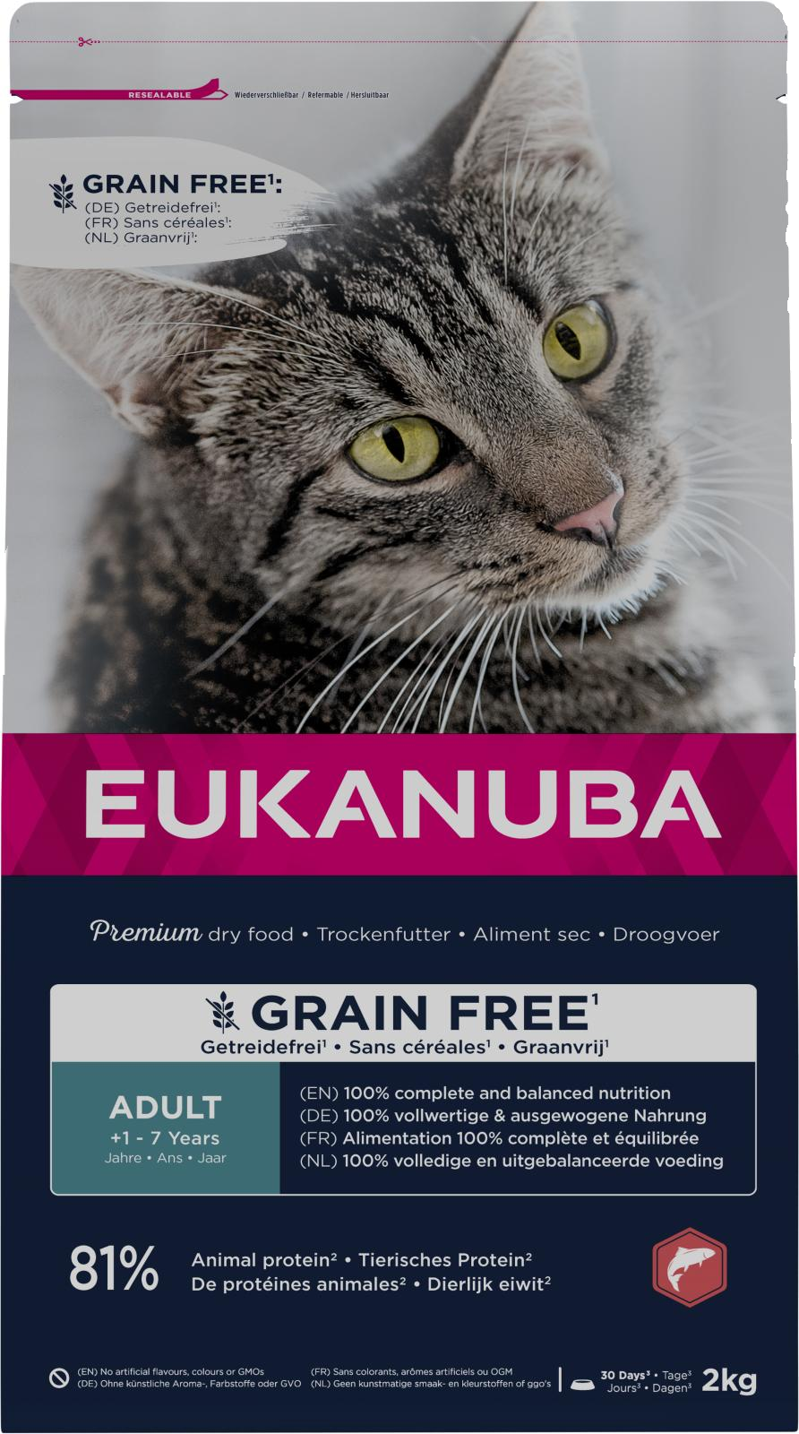Eukanuba Cat Adult Grainfree Salmon 2 kg
