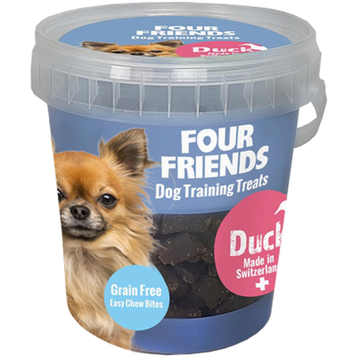 FourFriends - Hundetreningsgodbiter med and 400 g - Hund - Hundegodbiter & tyggebein - Naturlige godbiter for hund - ZOO.no