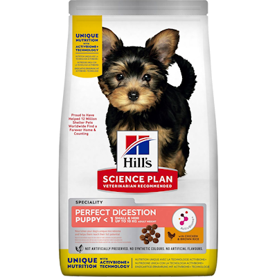 Preview of Hills Science Plan Puppy Perfect Digestion Small & Mini Chicken & Rice 6 kg