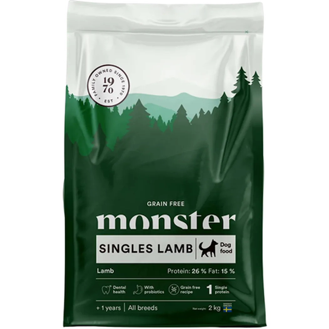 Monster Pet Food Dog Grain Free Singles Lamb All Breed